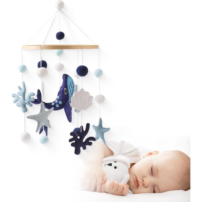 Baby Bed Mobile Baby Wind Chime Sea Creatures, Whale Mobile