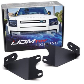 iJDMTOY Heavy Duty Steel Constructed Hood Hinge Mount A-Pillar LED Ditch Light Bracket Hardware Compatible with Land Rover 2020-up Defender L663