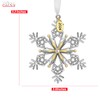 West style 2024 Christmas Tree Ornaments Set Metallic Snowflake Hanging