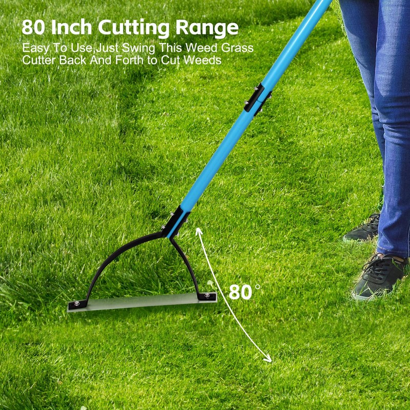 sancat Weed Cutter with Double-Edged Sharp Blade,51 inch Stainless Steel