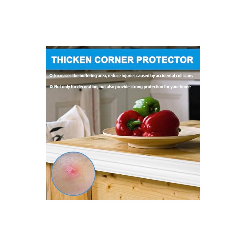 Wall Corner Protector Peel and Stick Corner Trim Molding Flexible
