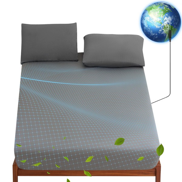 Grounding Sheets Queen 90% Organic Cotton + 10% Pure Silver