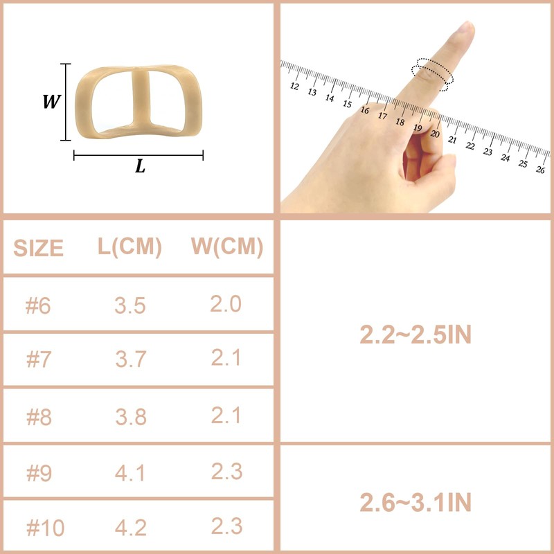 FOXMIND Pack of 10 Oval Finger Splints & Sleeves Kit,