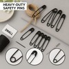 120 Mini Black Safety Pins (19mm) – Strong Alloy Steel