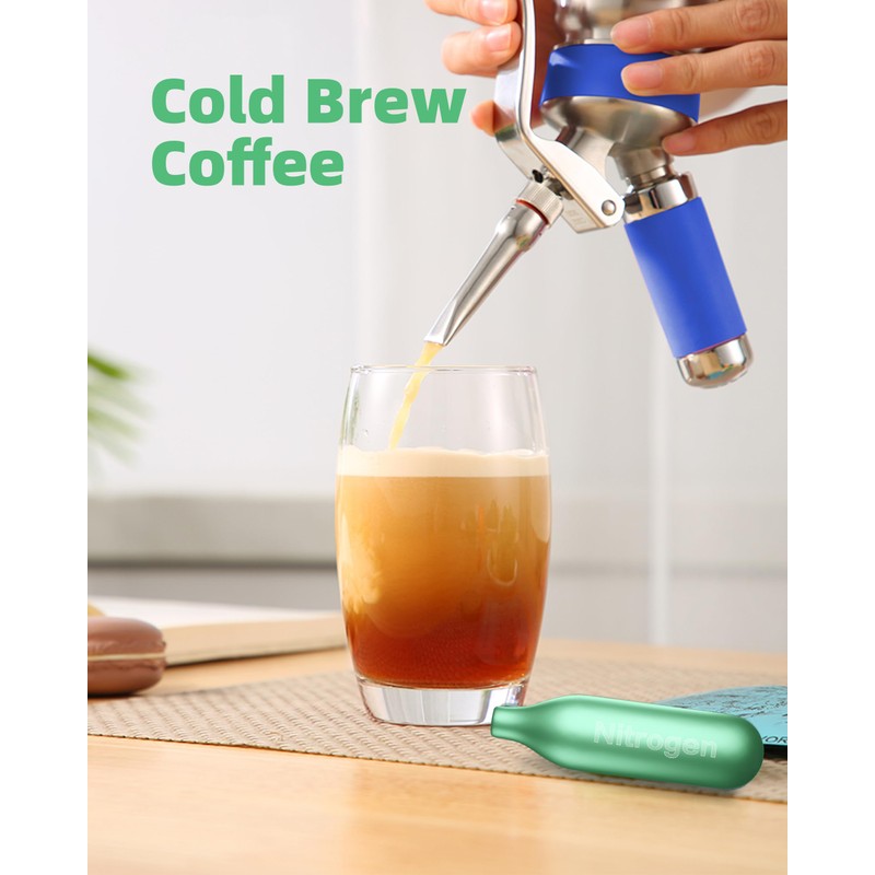 MOSA Coffee Charger Cartridges, 10-Pack (2g, Non-Threaded) – Perfect for