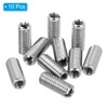 PATIKIL 10pcs Thread Adapter Sleeve Reducing Nut M8*1.25 Female to