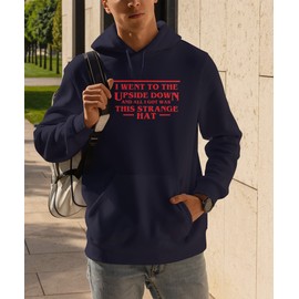 Hippowarehouse I Went to The Upside Down and All I Got was This Strange Hat Premium Printed 5 Panel Baseball Cap hat OneSize Adults Graphite Grey