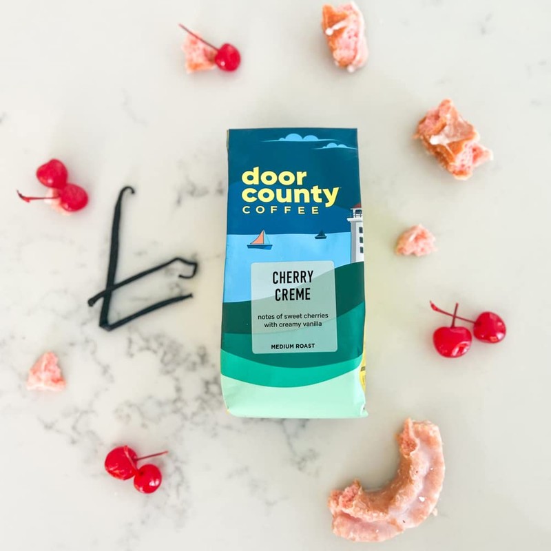 Door County Coffee Cherry Creme DECAF Flavored Coffee - 10oz