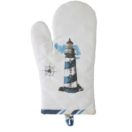 Sea-Club Oven Glove - Lighthouse Kitchen Cotton Maritime Decoration