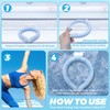 Neck Cooling Tube, Reusable Ice Neck Cooler Wrap, Wearable Cooling