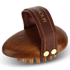 Equimour Cornet Massage Curry Comb | Horse Brush | Wooden Brush | Grooming | Horse Accessories | Curry Comb | Cleaning Tool for Horses | Horse Care