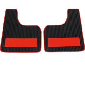 2Pcs Car Mud Guard Black Sport Style Universal Flashing Guard Rubber Replacement Mud Flap