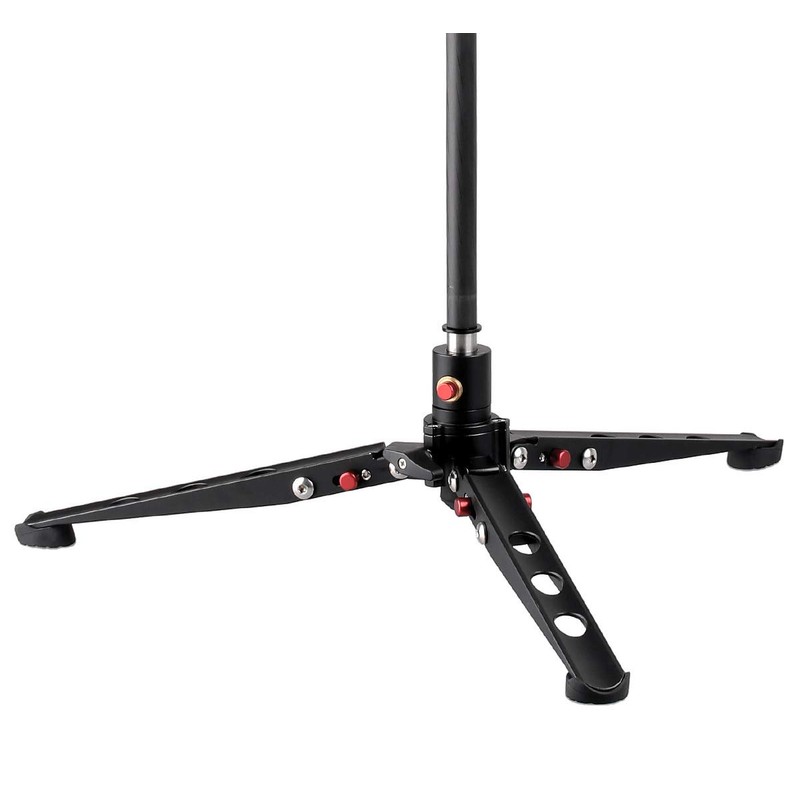 Very stable Justino stand spider for monopods with lockable ball