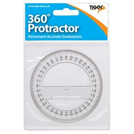 Tiger 10cm 360 degree protractor (single)