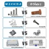 WZHUIDA WZHUIDA 102 Stck M6 Schrauben Set, Zylinderschrauben mit Muttern
