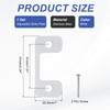 PATIKIL 1" x 2.24" Deadbolt Strike Plate, 1 Set Adjustable