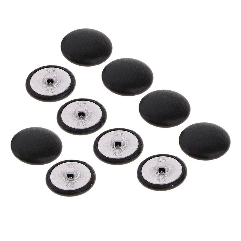 zalati Artificial Leather Covered Buttons for Crafts 10x 2.5cm Made