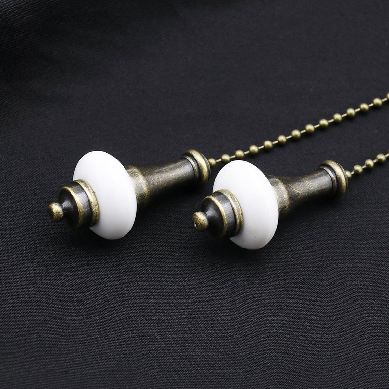 Create idea 2pcs Ceiling Light Fan Switch Pull Cord Weight