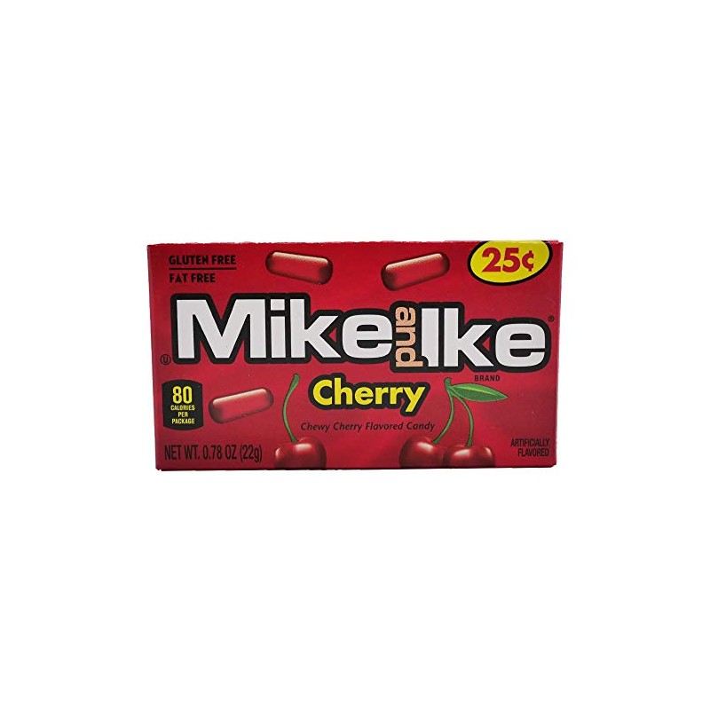 Mike and Ike Cherry Chewy Candies - Case of 24