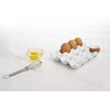 HIC Kitchen Crate, Fine White Porcelain, Holds 1 Dozen Eggs