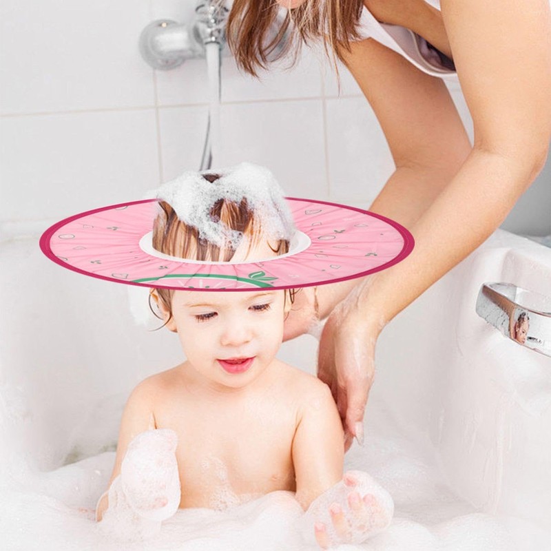 1 Piece Shampoo Cap and 1 Piece Waterproof Cap, Children's
