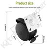 KitchenKipper 4 Pack 69828 69827 Locking Caster for Weber Spirit