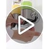 Oumefar Dispensador de Jabón líquido baño Pared Doble 500ml, Plástico