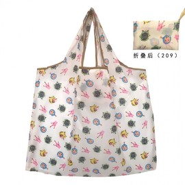 Character Small Cute Figure Pattern Foldable Simple Tote Shopper Bag Portable Mini Pouch R1 Large 58*40 + Portable 26cm / H215 20ea
