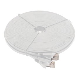 para Cable Ethernet CAT6 de 66 Pies, Cable de Conexión de Computadora de Red de Internet Plano de Alta Velocidad, Puerto RJ45 de 1000Mbps Cable de Red CAT6 Cable Ethernet para