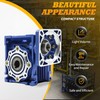 Jecoupoon NMRV040 Worm Gear Reducer Ratio 15:1 Connection Matching Standard