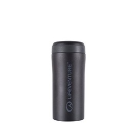 Lifeventure, Matt Black Thermal Mug, 300ml