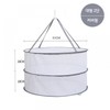 [Ssadara] Premium Foldable Hanging Dish Drying Net, Large 2-Tier with Cover Large 2-tier