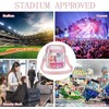 Clear Crossbody Bag Stadium Approved,Transparent Messenger Shoulder Bag for Concert,