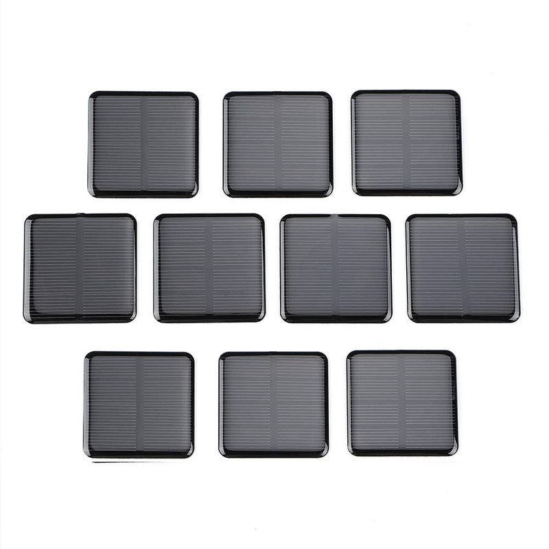 SUNYIMA 10pcs Mini Monocrystalline Solar Cells Solar System Kit 50mm