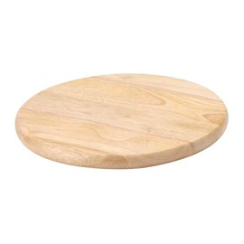 Continenta Rubber Wood Chopping Board, Universal Kitchen Board, Chopping Board, Vegetable Board, Round, Size: Diameter 25 x 1.8 cm