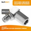 SURIEEN O2 Oxygen Sensor Spacer, 90 Degree Stainless Oxygen Sensor