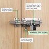 Litensh Door Bolt for Sliding Gates with Hole for Padlock,