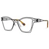 Zeelool Chic Metal Cat Eye Glasses Frame with Non-prescription Clear