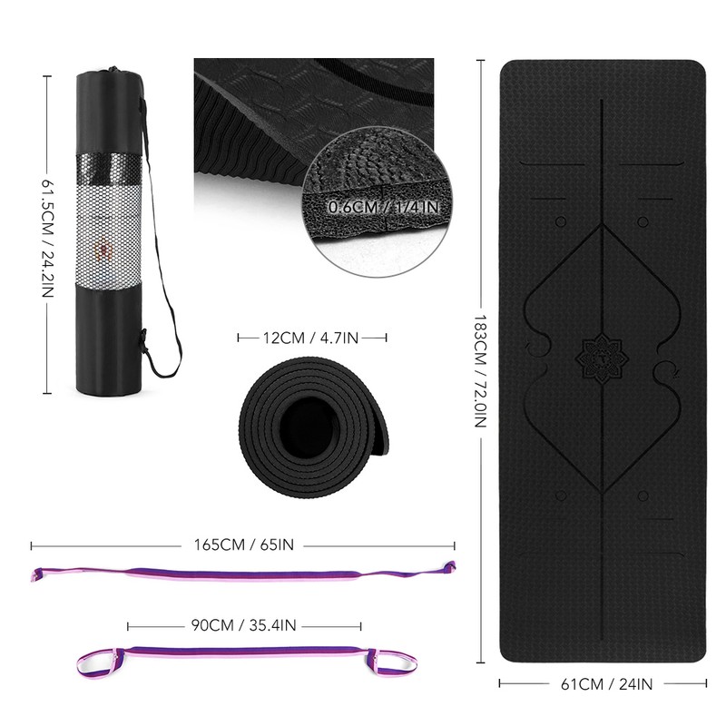 [通拓商品]yoga mat 1/4 inch TPE