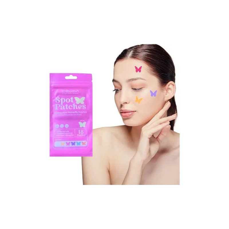 Paq 36 Spot Patches Parche Acne Mariposa Dia Y Noche