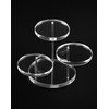 QWORK Round Acrylic Products Display Riser Stands, 3 Tier Jewelry