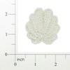 Expo International Small Shell Sequin Patches/Appliques, White Aurora Borealis