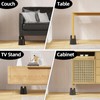 VANITURE 4 inch Bed Risers Heavy Duty, Adjustable Furniture Risers
