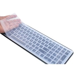 JuYuish Silicone Keyboard Skin Cover Compatible for Dell Pro Plus Compact Keyboard KM7120W & Dell Pro Plus Compact Keyboard KB740 (Clear)