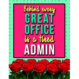 Admin Word Search: A Funny Appreciation Present For Administrative Professional Women