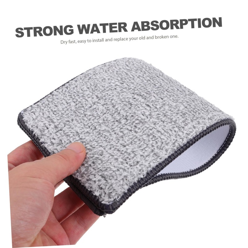 Healvian 10pcs Microfiber Mop Pads Reusable Cleaning Mop Cloths for