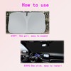 Automotive Windshield Sun Shade with Storage Bag - Keep Car