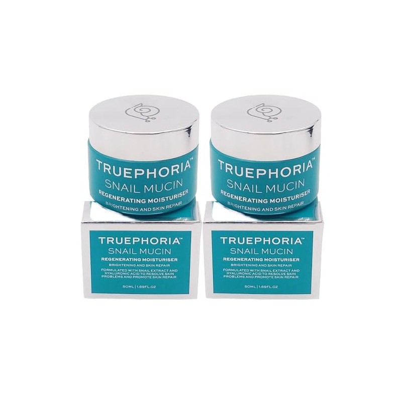 Truephoria Snail Mucin Moisturiser, Regenerating and Brightening Formula, with Hyaluronic