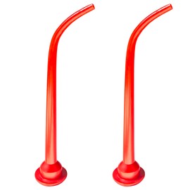 Caulking Nozzle for Sausage Caulking Gun, Reusable Caulk Nozzle Applicator, Durable Epoxy Piston Caulk Cap, Replacement Extension Tool Supplies Applied in The Construction (Red-2Pack)