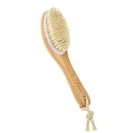 Marin Wooden Back Brush 25 cm Natural Bristles Shower Brush Pig Bristles Medium Hard